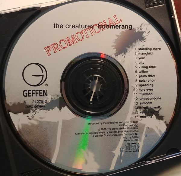 The Creatures : Boomerang (CD, Album, Promo)
