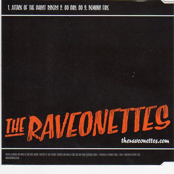 The Raveonettes : Attack Of The Ghost Riders (CD, Single)