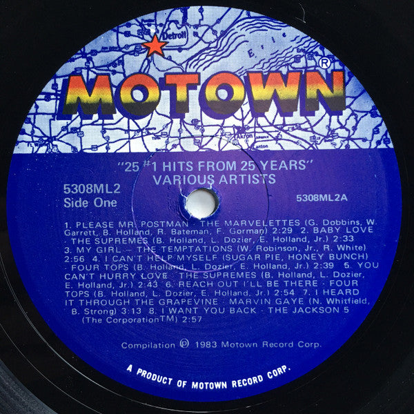 Various : 25 #1 Hits From 25 Years (2xLP, Comp)