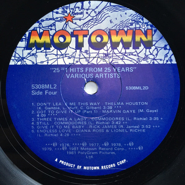 Various : 25 #1 Hits From 25 Years (2xLP, Comp)