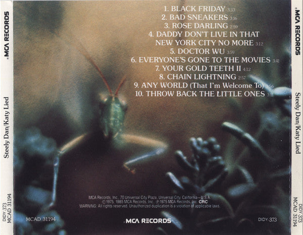Steely Dan : Katy Lied (CD, Album, Club, RE)