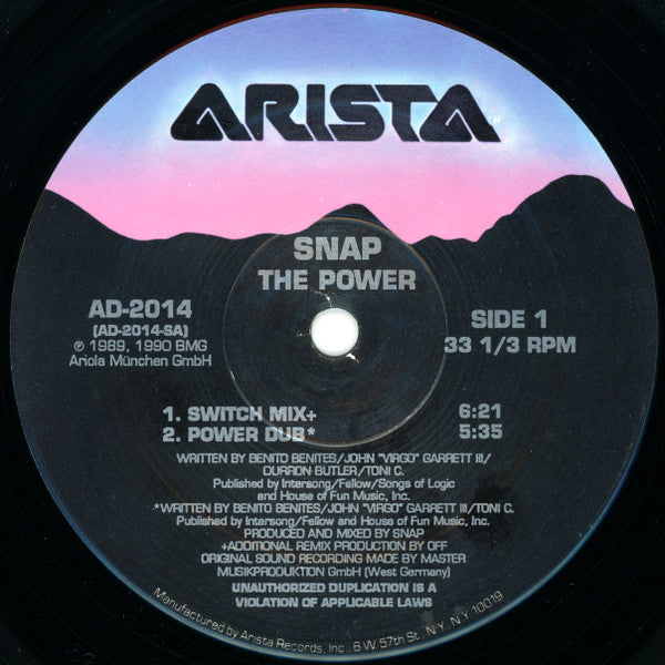 Snap! : The Power (12")