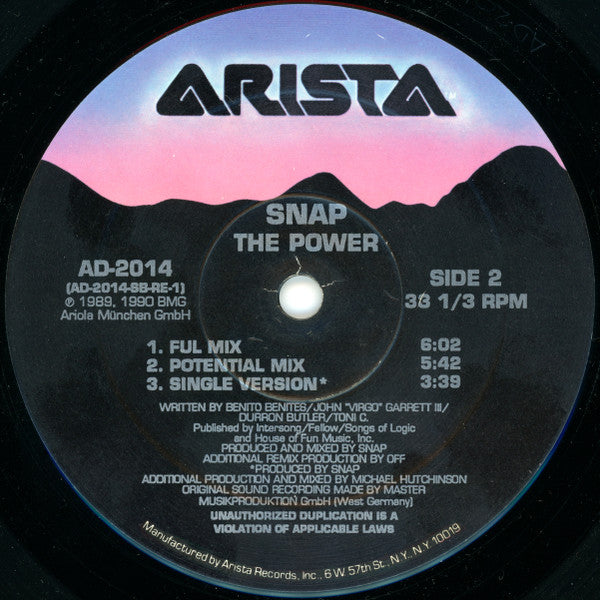 Snap! : The Power (12")