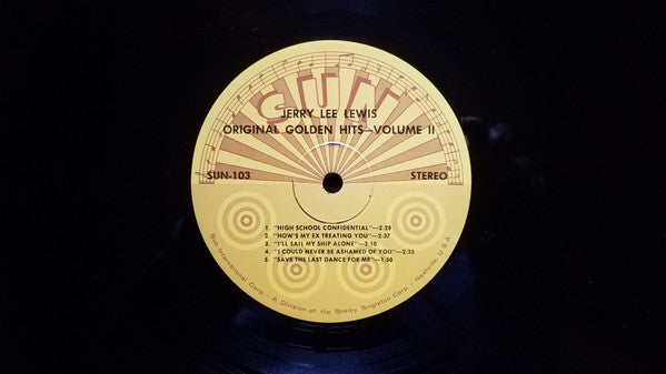 Jerry Lee Lewis : Original Golden Hits-Volume 2 (LP, Comp)