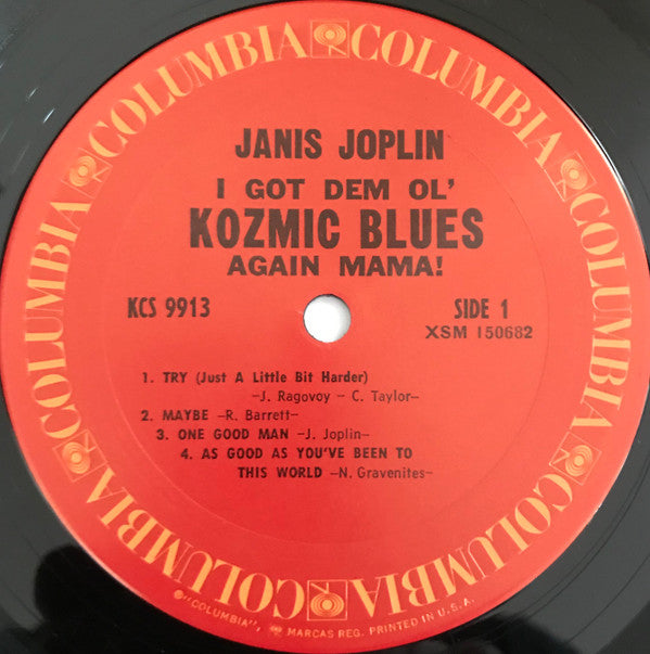 Janis Joplin : I Got Dem Ol' Kozmic Blues Again Mama! (LP, Album, RP, San)