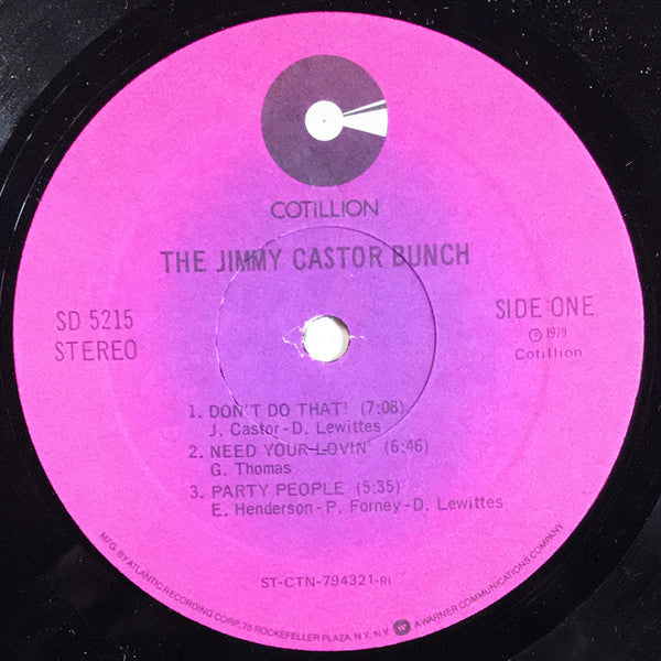 The Jimmy Castor Bunch : The Jimmy Castor Bunch (LP, Album, Ric)