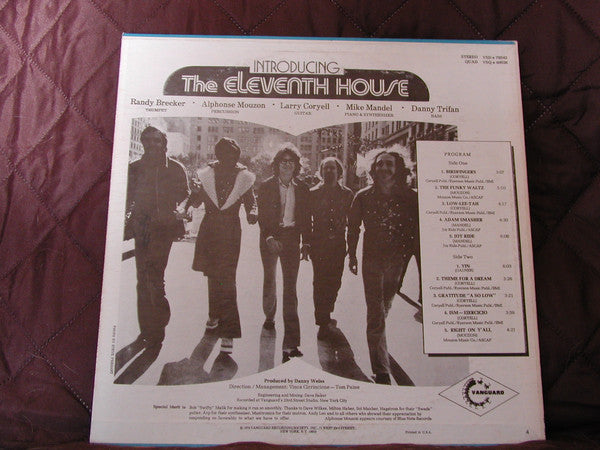 The Eleventh House With Larry Coryell : Introducing The Eleventh House (LP, Album, Ter)