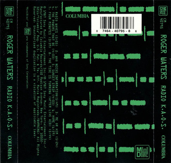 Roger Waters : Radio K.A.O.S (MD, Album)