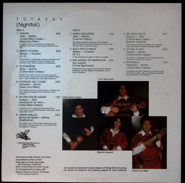 Sukay : Tutayay (LP)
