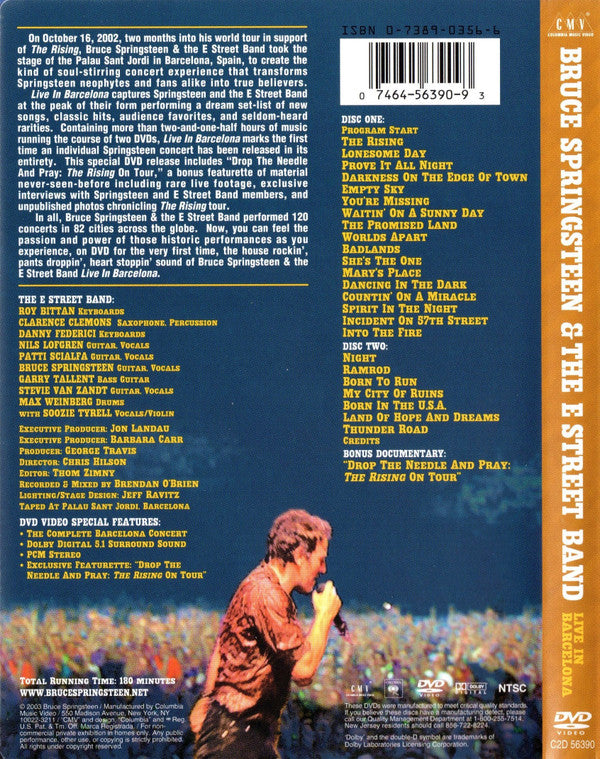 Bruce Springsteen & The E Street Band* : Live In Barcelona (2xDVD-V, NTSC, Dol)