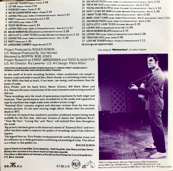 Elvis Presley : Essential Elvis (CD, Comp, Mono, Las)