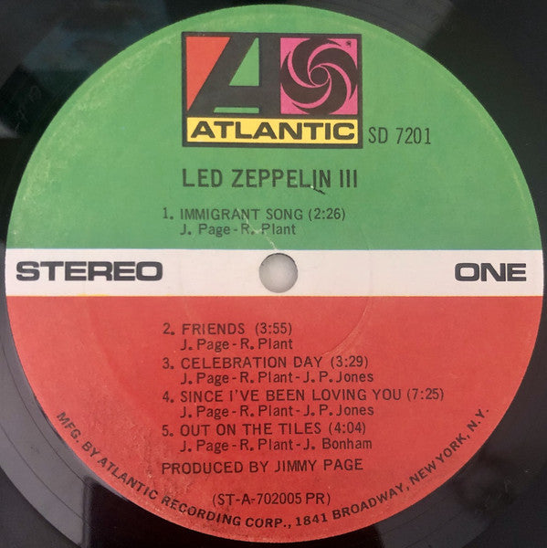Led Zeppelin : Led Zeppelin III (LP, Album, PR )