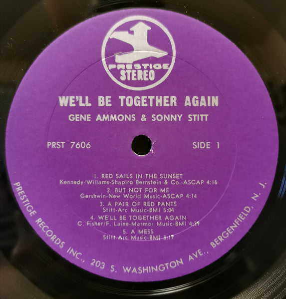 Gene Ammons / Sonny Stitt : We'll Be Together Again (LP, Album, RE)