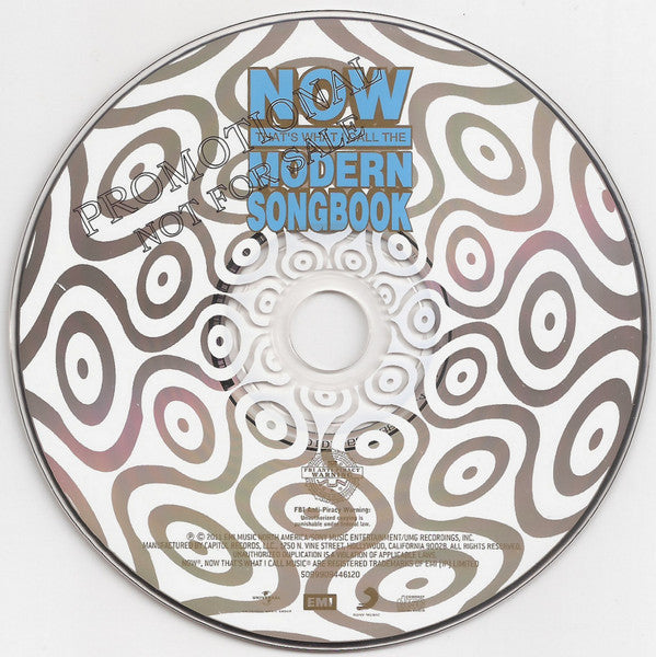 Various : Now That's What I Call The Modern Songbook (CD, Comp, Promo)