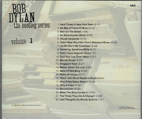 Bob Dylan : The Bootleg Series Volumes 1 - 3 [Rare & Unreleased] 1961-1991 (3xCD, Comp + Box)