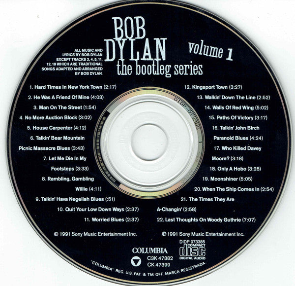 Bob Dylan : The Bootleg Series Volumes 1 - 3 [Rare & Unreleased] 1961-1991 (3xCD, Comp + Box)