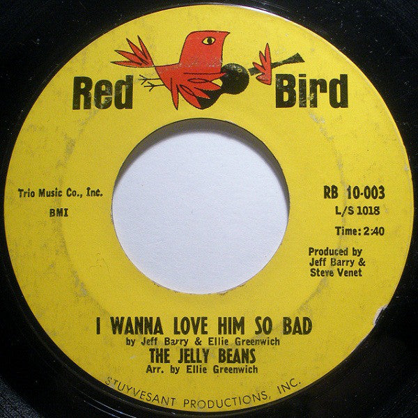 The Jelly Beans : I Wanna Love Him So Bad (7", Single)