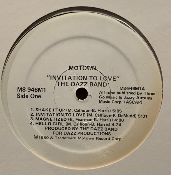 Dazz Band : Invitation To Love (LP, Album, Promo)