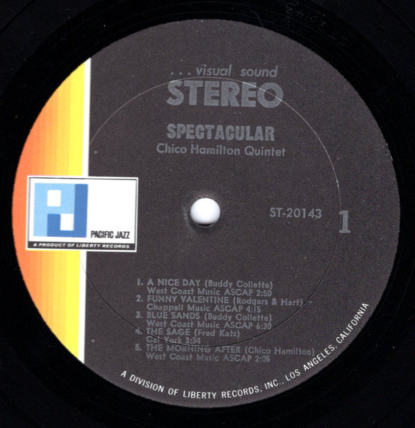 The Chico Hamilton Quintet : Spectacular! (LP, Album, RE)