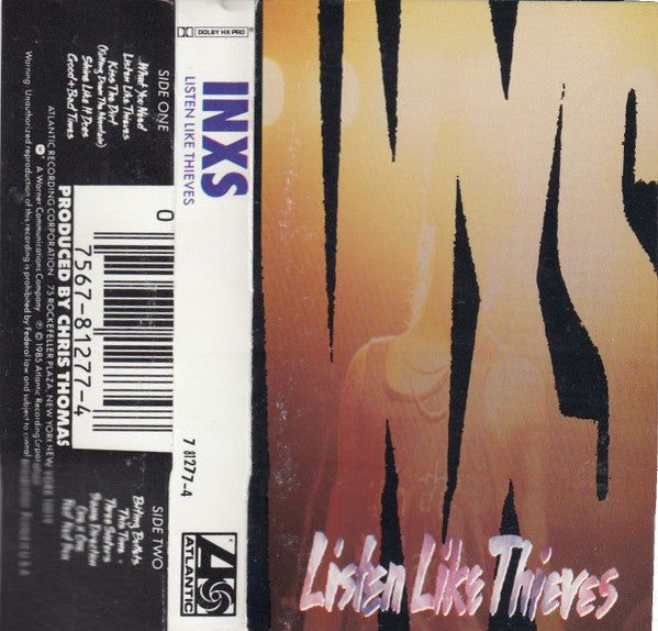 INXS : Listen Like Thieves (Cass, Album, W-9)