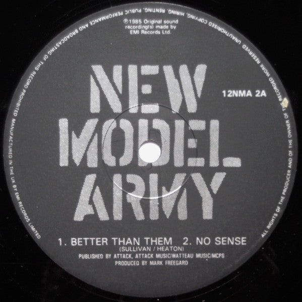 New Model Army : Better Than Them (The Acoustic E.P.) (12", EP)