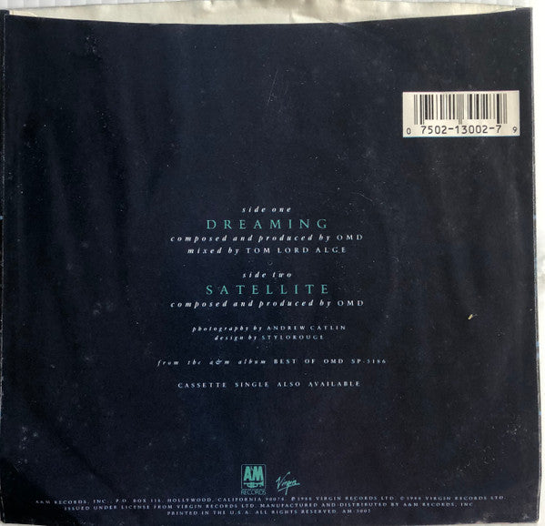 Orchestral Manoeuvres In The Dark : Dreaming (7", Single, Car)