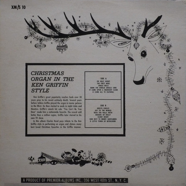 Charles Rand : Christmas Organ In The Ken Griffin Style (LP, Album, Mono)