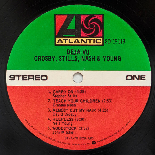 Crosby, Stills, Nash & Young : Déjà Vu (LP, Album, RE, Mon)