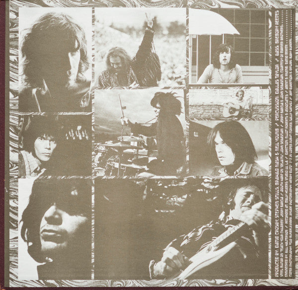 Crosby, Stills, Nash & Young : Déjà Vu (LP, Album, RE, Mon)
