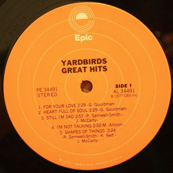 The Yardbirds : Great Hits (LP, Comp, Ter)
