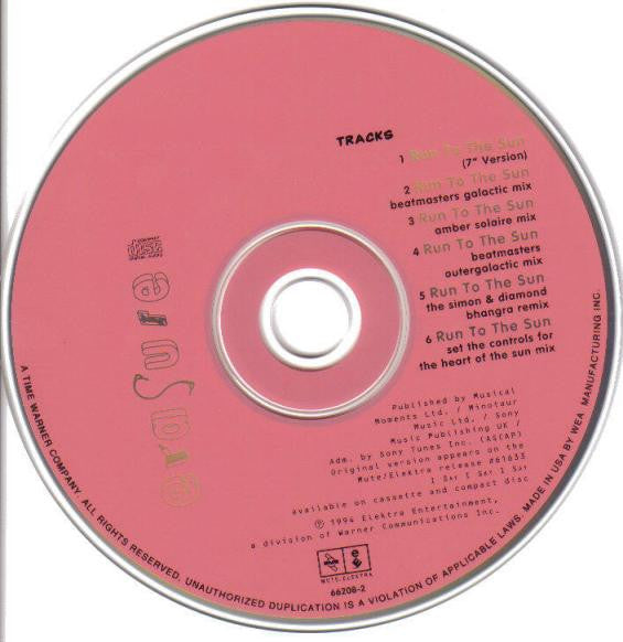 Erasure : Run To The Sun (CD, Maxi)