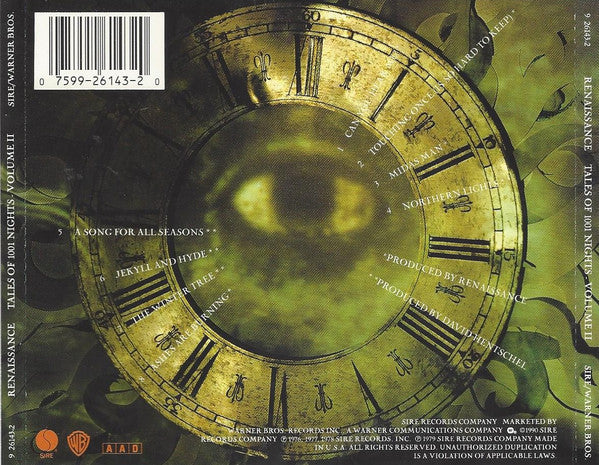 Renaissance (4) : Tales Of 1001 Nights, Vol. II (CD, Comp, RE)
