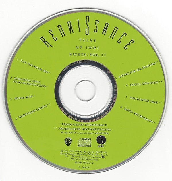 Renaissance (4) : Tales Of 1001 Nights, Vol. II (CD, Comp, RE)
