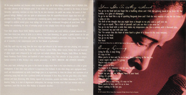 Billie Holiday : Love Songs (CD, Comp, RE)