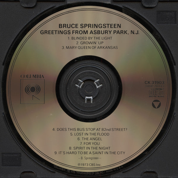 Bruce Springsteen : Greetings From Asbury Park, N.J. (CD, Album, RE)