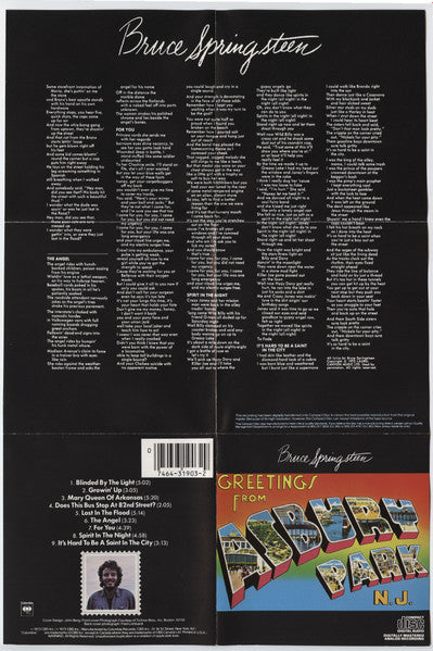 Bruce Springsteen : Greetings From Asbury Park, N.J. (CD, Album, RE)