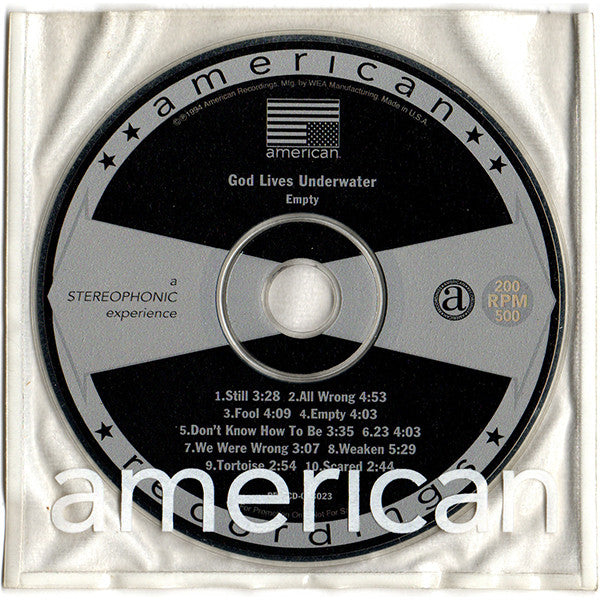 God Lives Underwater : Empty (CD, Promo)