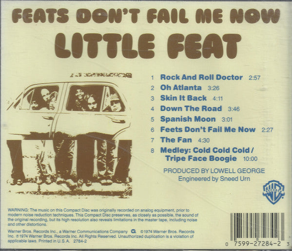 Little Feat : Feats Don't Fail Me Now (CD, Album, RE, RM, OLY)