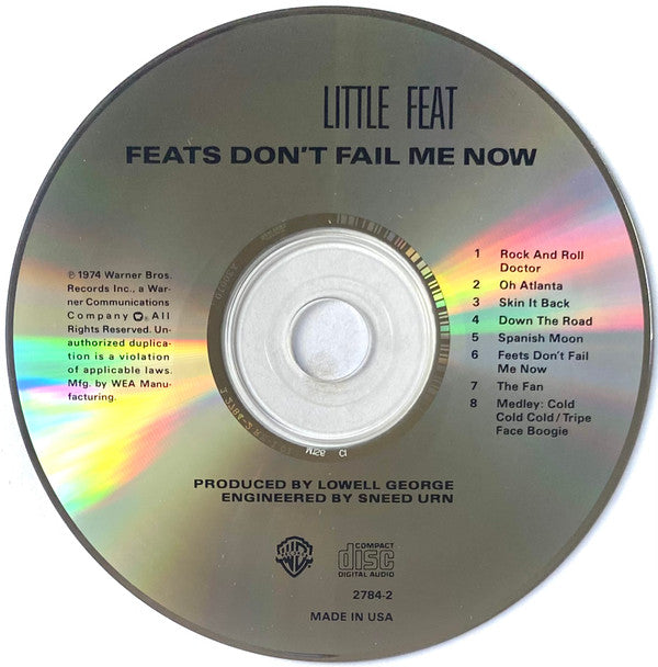 Little Feat : Feats Don't Fail Me Now (CD, Album, RE, RM, OLY)