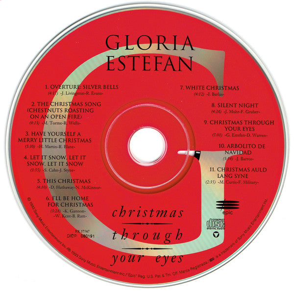 Gloria Estefan : Christmas Through Your Eyes (CD, Album, RP)
