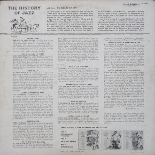 Various : The History Of Jazz Vol. 1 - N'Orleans Origins (LP, Comp)