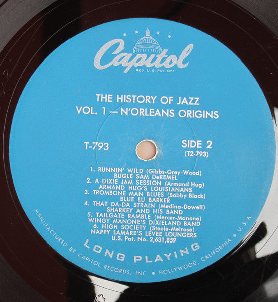 Various : The History Of Jazz Vol. 1 - N'Orleans Origins (LP, Comp)