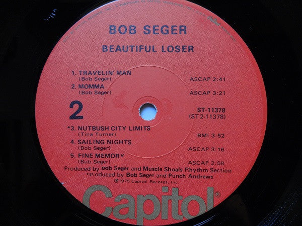 Bob Seger : Beautiful Loser (LP, Album, Los)