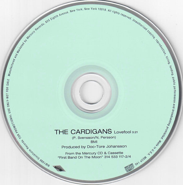 The Cardigans : Lovefool (CD, Single, Promo)