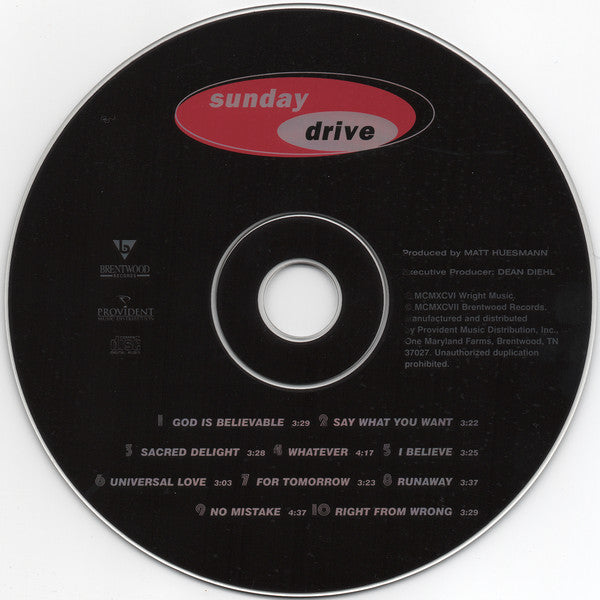 Sunday Drive (3) : Sunday Drive (CD, Album)