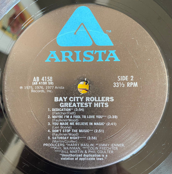 Bay City Rollers : Greatest Hits (LP, Comp, Ter)