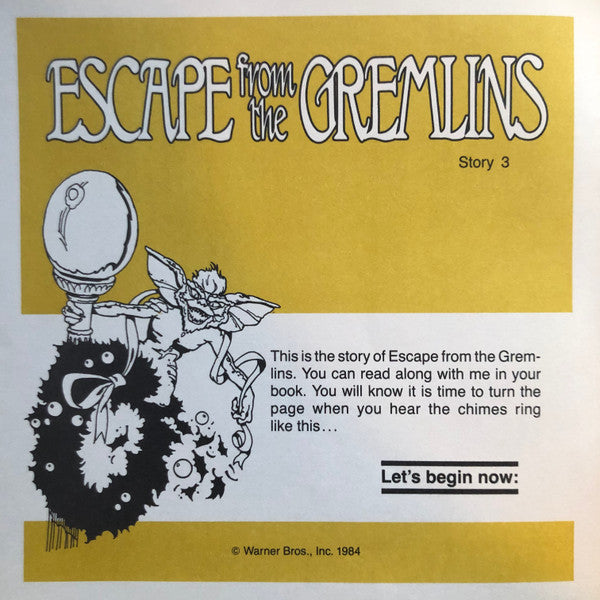 No Artist : Gremlins™ - Story 3 - Escape From The Gremlins (7", Spe)