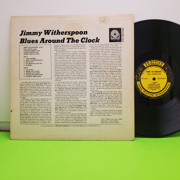 Jimmy Witherspoon : Blues Around the Clock (Goin' to Chicago) (LP, Album, Mono)