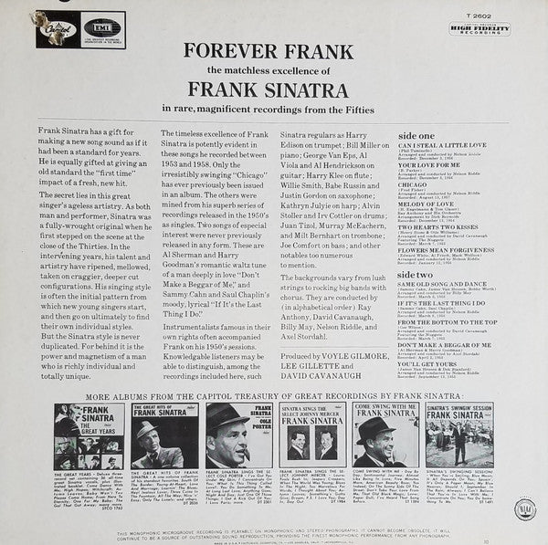 Frank Sinatra : Forever Frank (LP, Comp, Mono)