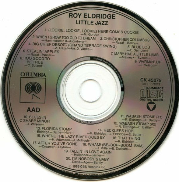 Roy Eldridge : Little Jazz (CD, Comp, Mono, RM)